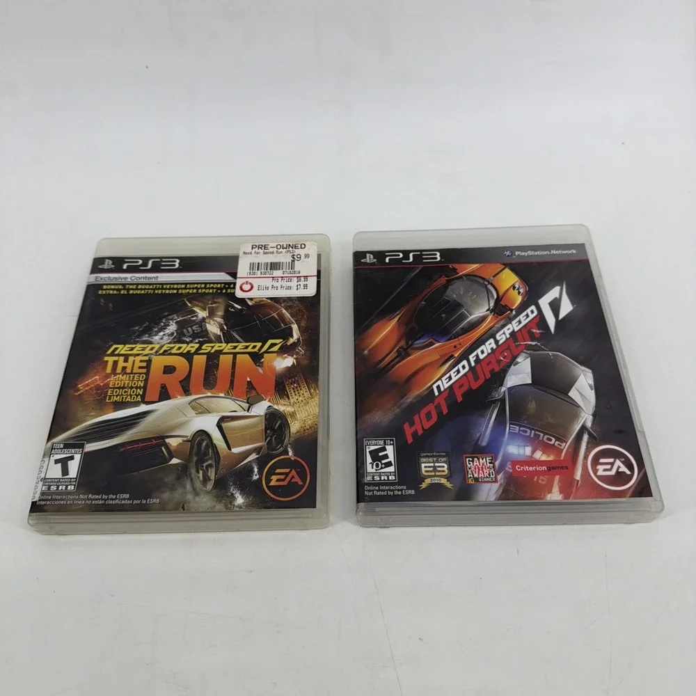 2 Game lot: Need for Speed the Run & Hot Pursuit (Playstation 3)